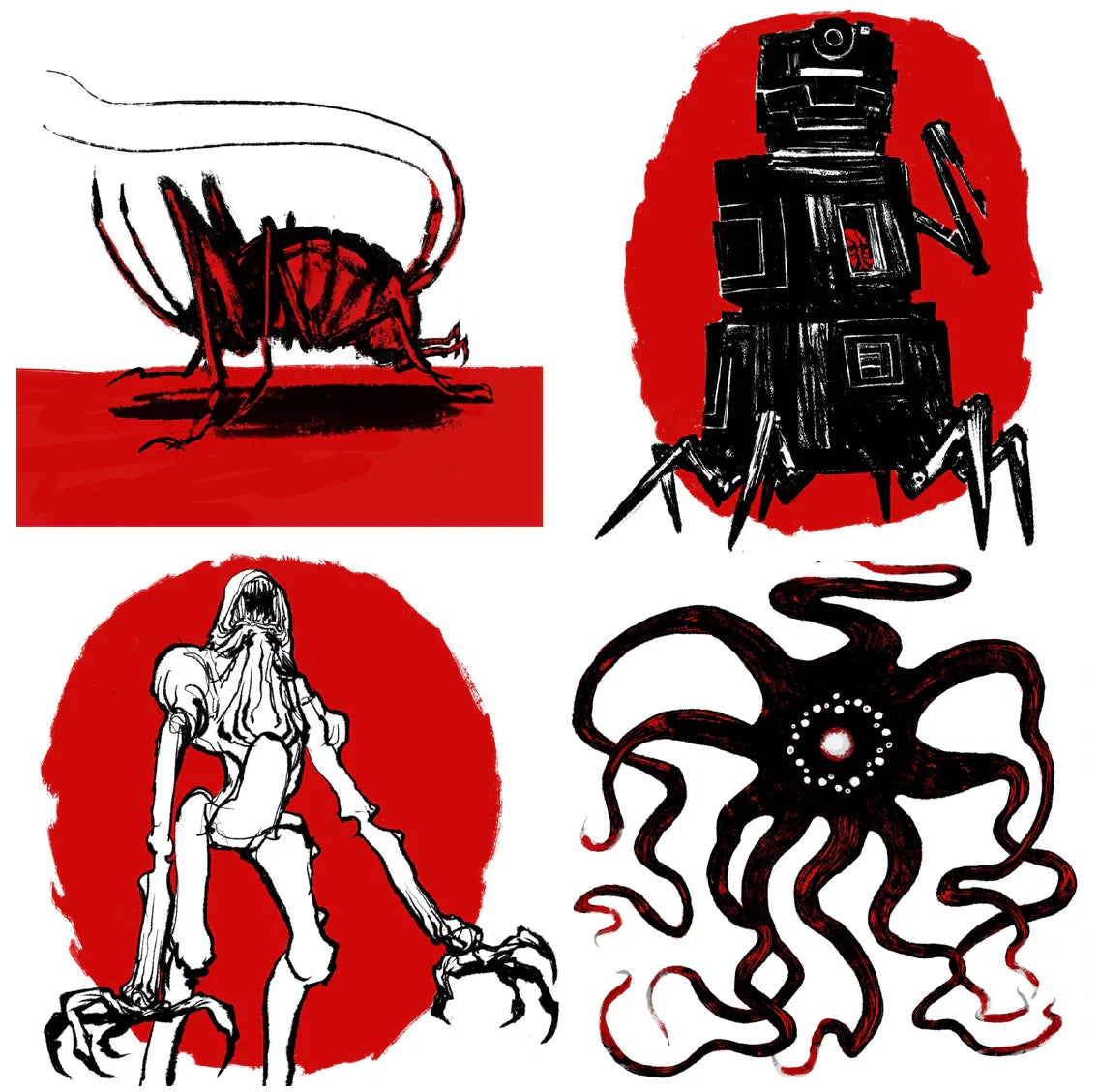 All Four Physical Models - 1 Of Each