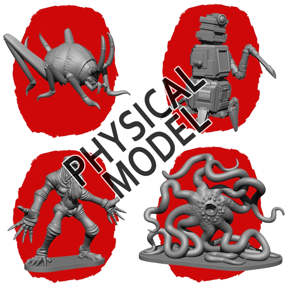 All Four Physical Models - 25 Piece Game Play Set